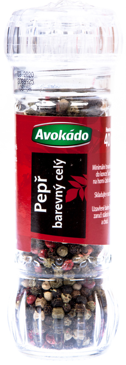 Avokádo Pepř barevný celý 40 g mlýnek