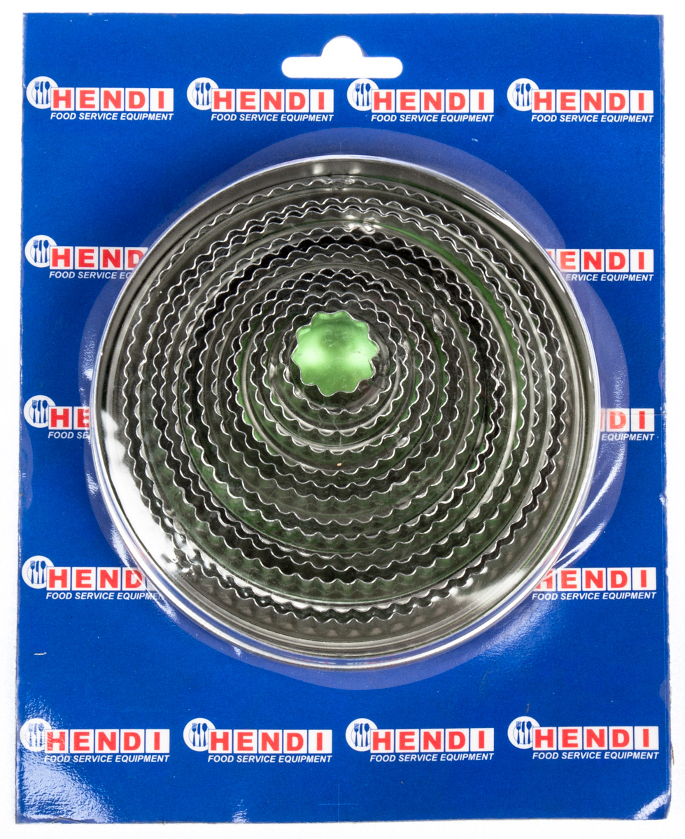 HENDI Sada vykrajovátek s vroubky 14-ti dílná nerez 1 ks