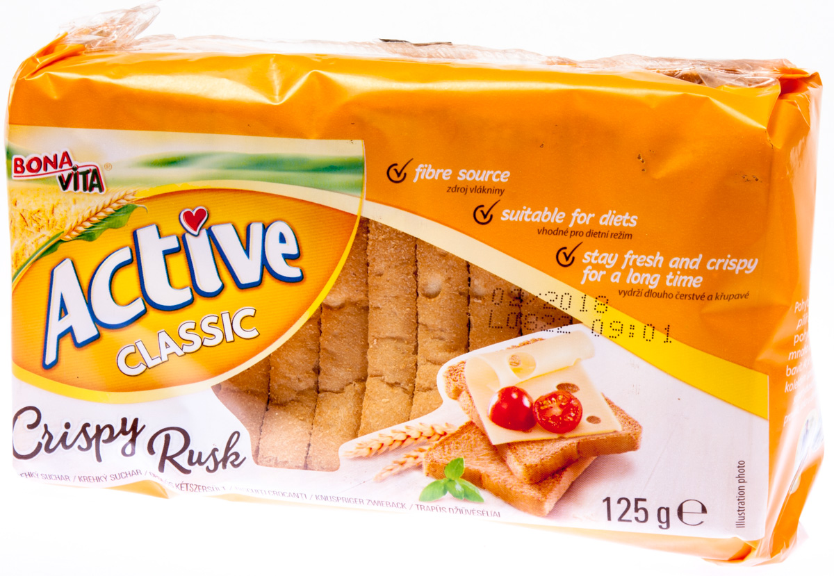 BONAVITA Active Classic Crispy Rusk suchary 125 g