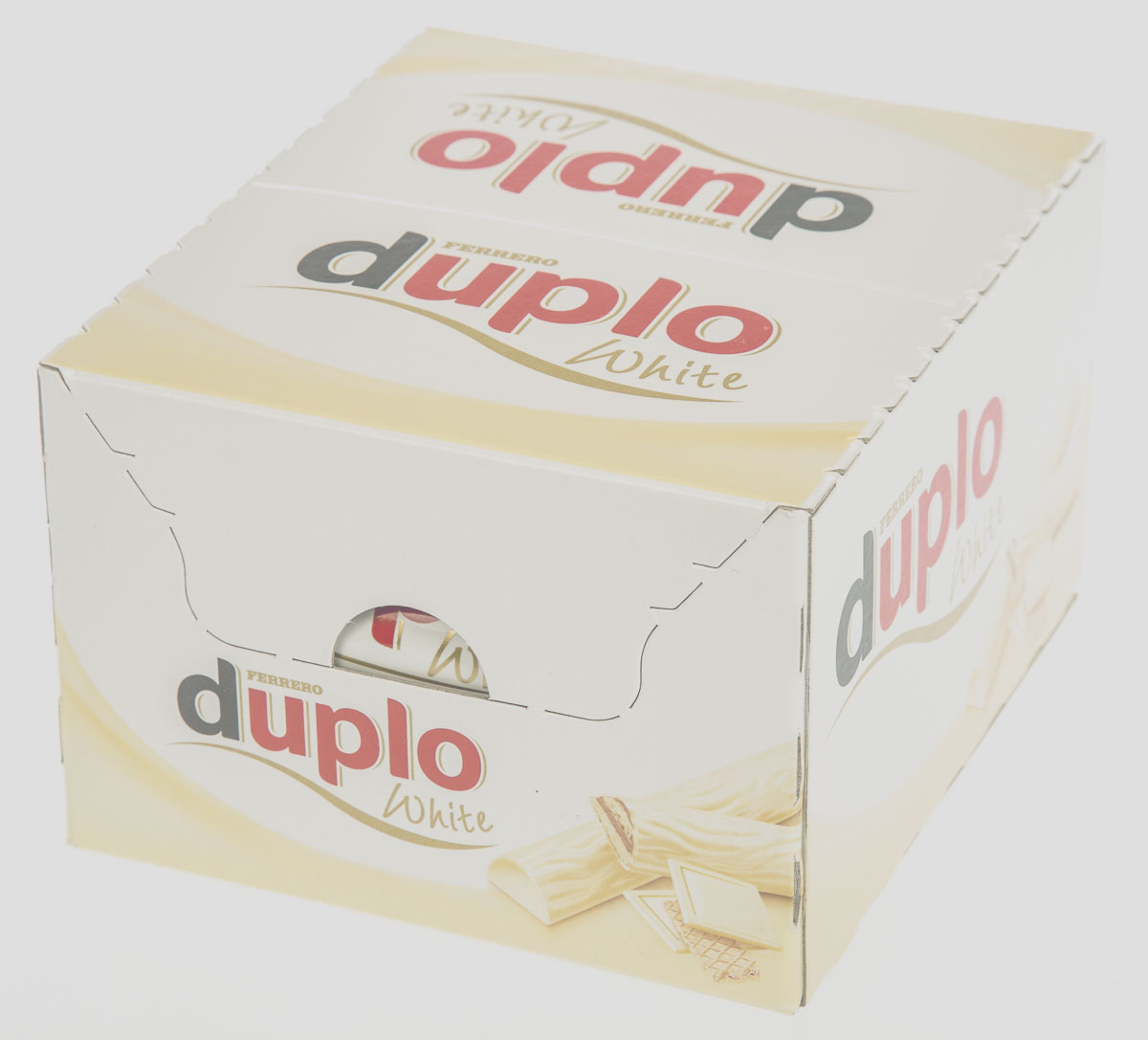 Duplo bílé Oplatka s polevou z bílé čokolády a náplní 40 x 18,2 g