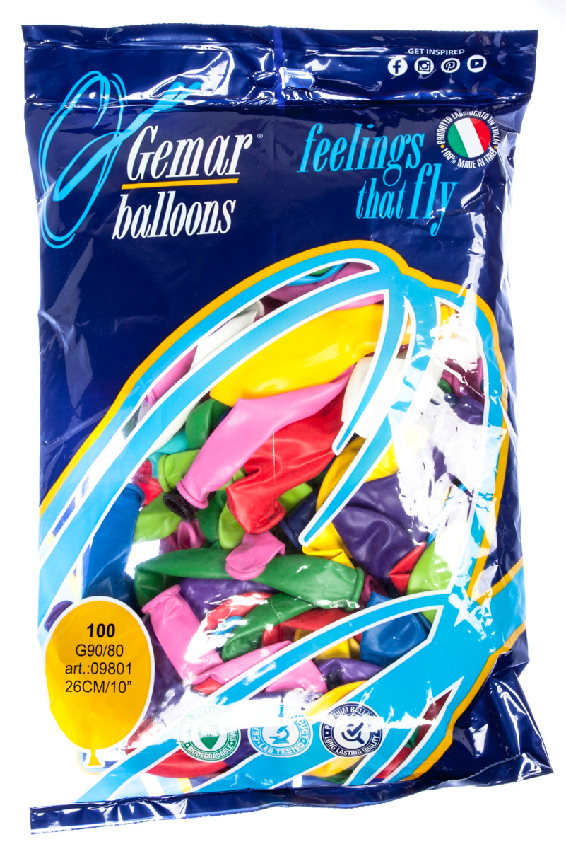 Balónky nafukovací 26cm barevný mix 100 ks