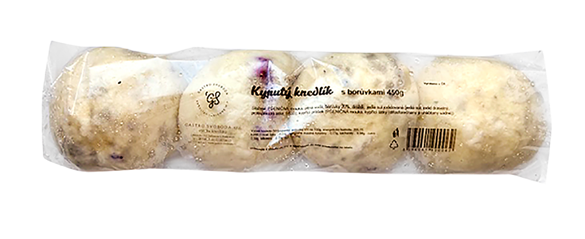Knedlíky kynuté s borůvkami chlaz. 450 g