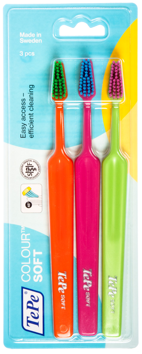 TePe Select Soft Colour zubní kartáček 3 ks