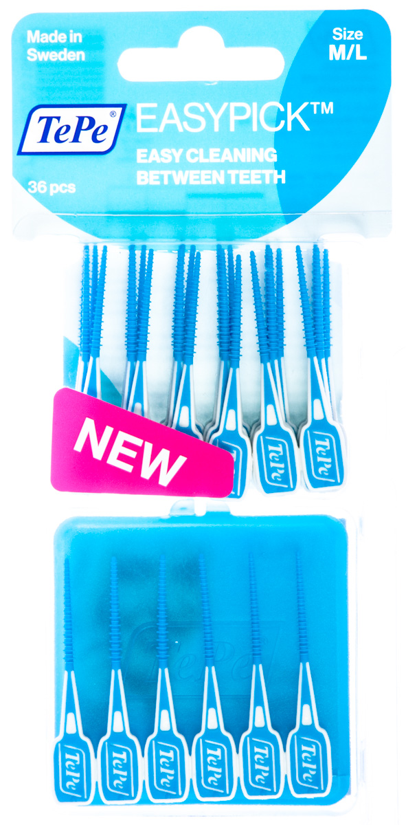 TePe EasyPick pogumovaná párátka M/L 36 ks