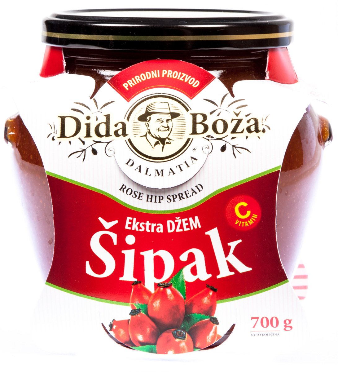 Dida Boža Džem Extra šípkový 96 %ovoce 700 g
