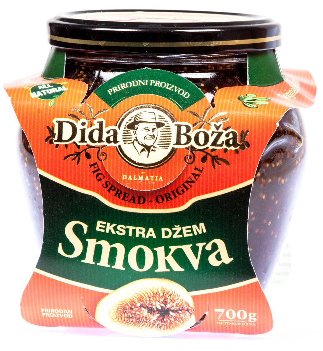 Dida Boža Džem Extra fíkový 82 % ovoce 700 g