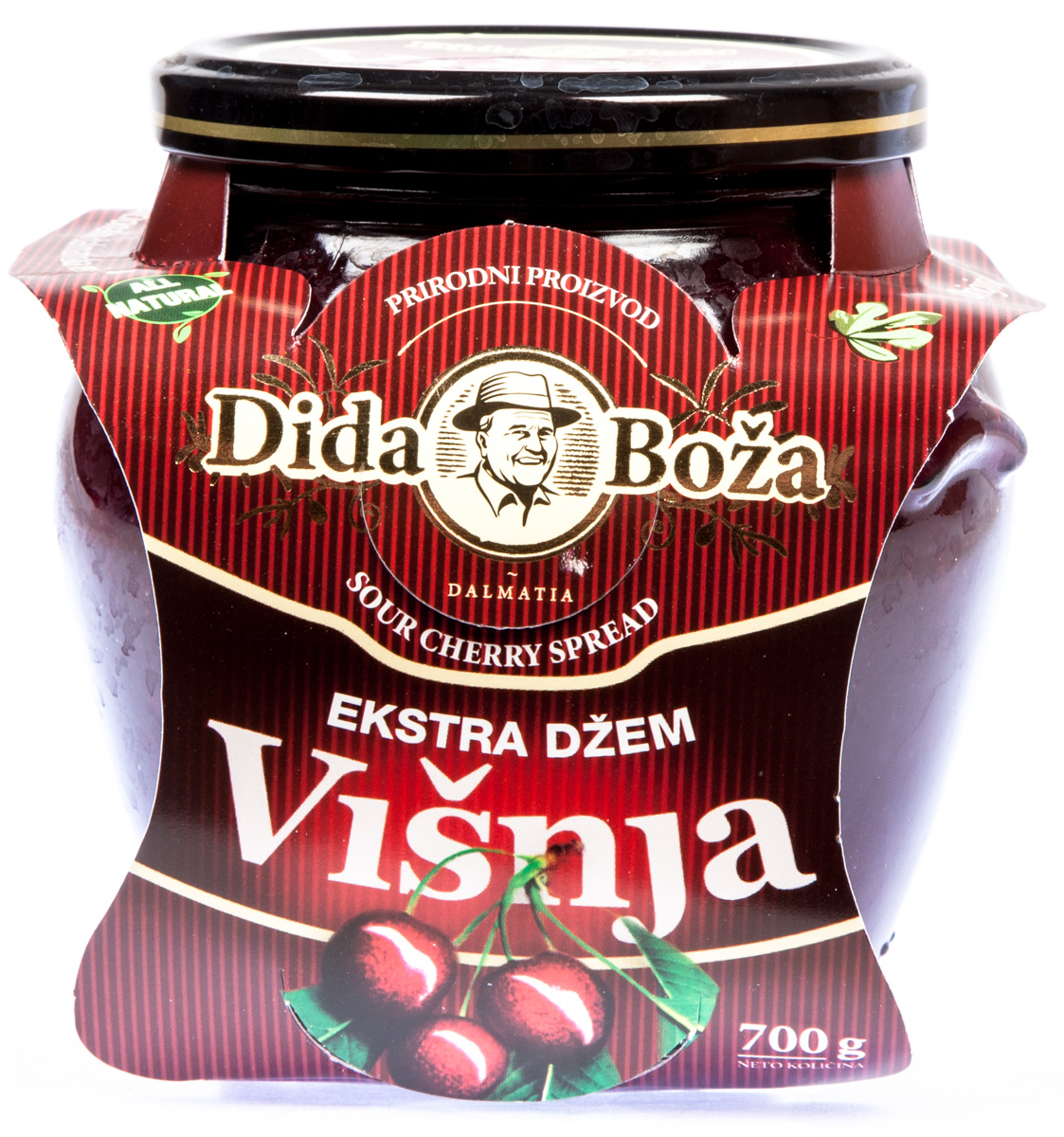 Dida Boža Džem Extra višňový 82 % ovoce 690 g