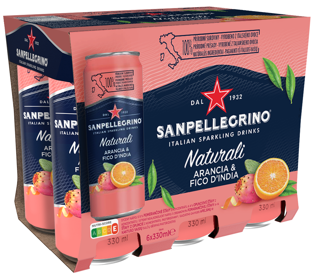 SAN PELLEGRINO pomeranč opuncie 6 x 330 ml