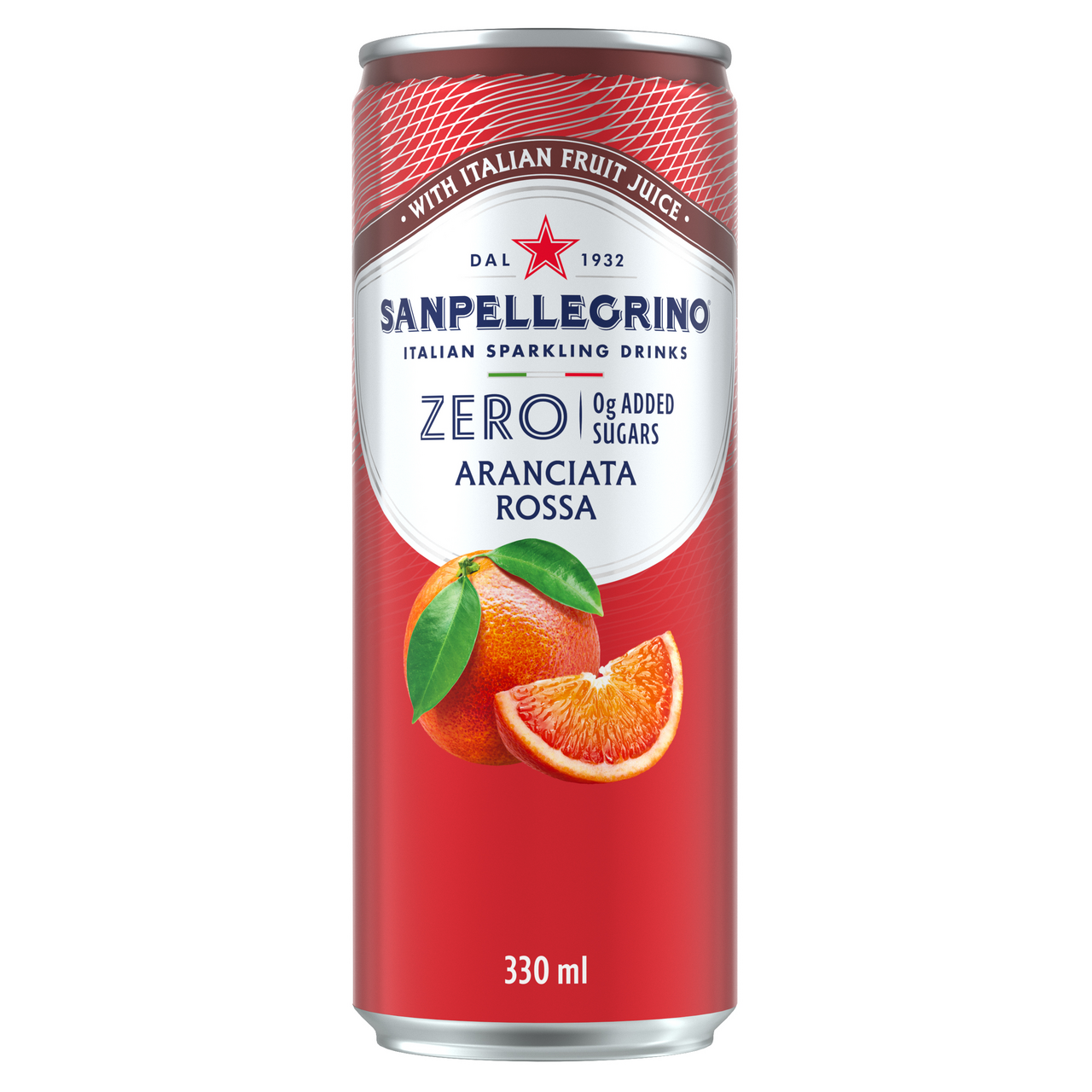 SAN PELLEGRINO Zero Aranciata Rossa 24 x 330 ml