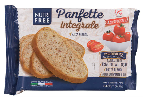 Nutrifree Chléb bezlepkový celozrnný balený krájený 4 x 85 g