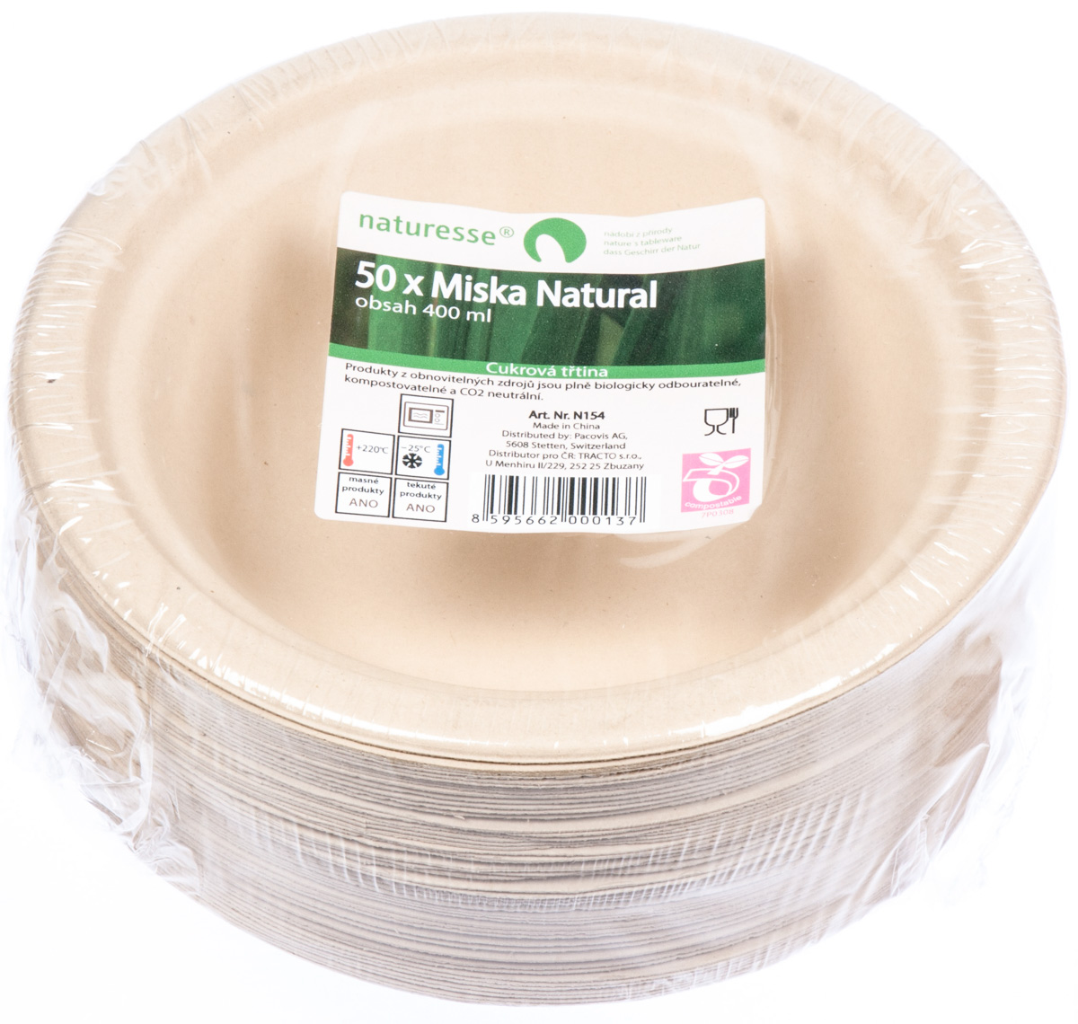 naturesse Miska kulatá 400 ml 50 ks