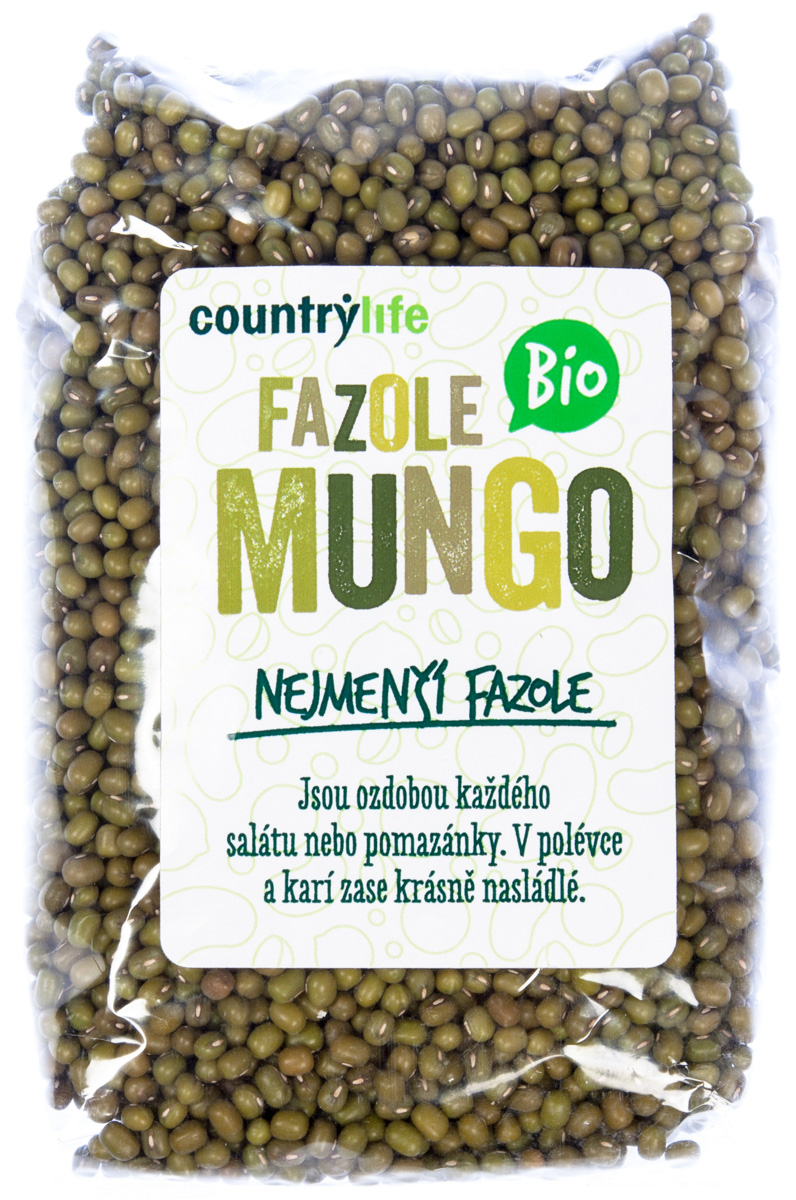 COUNTRY LIFE Fazole Mungo BIO 500 g