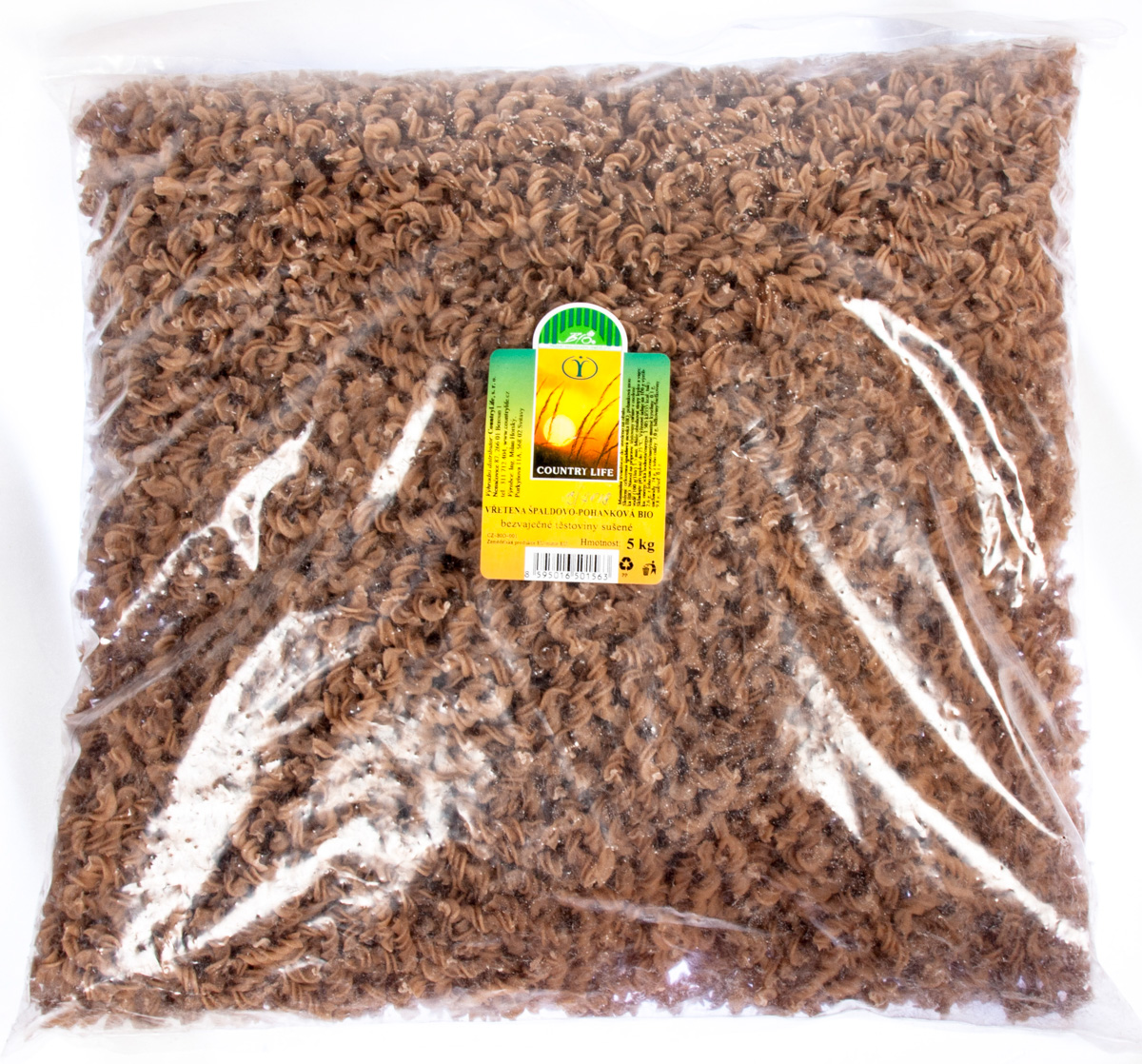COUNTRY LIFE Vřetena těstoviny pohankové+špaldové BIO 5 kg