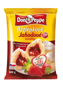 DON PEPPE Knedlíky jahodové bezlepkové mraž. 600 g