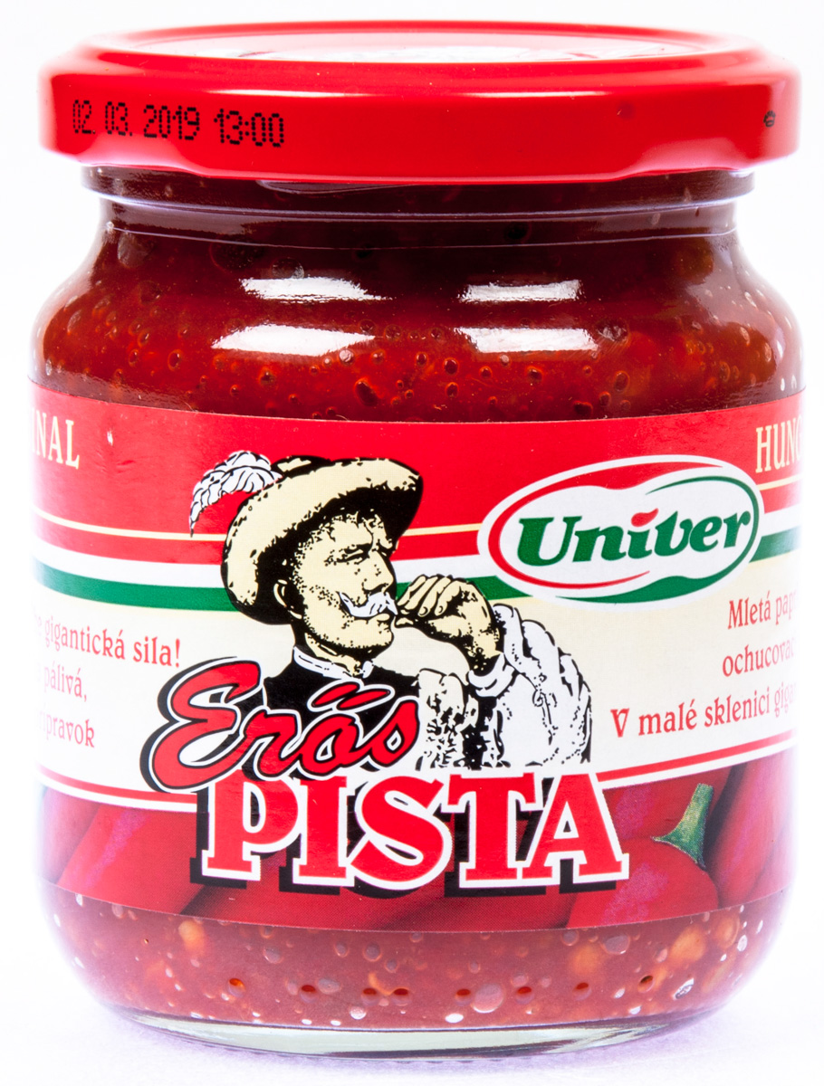 Univer Erős Pista mletá paprika pikantní 200 g ve skle