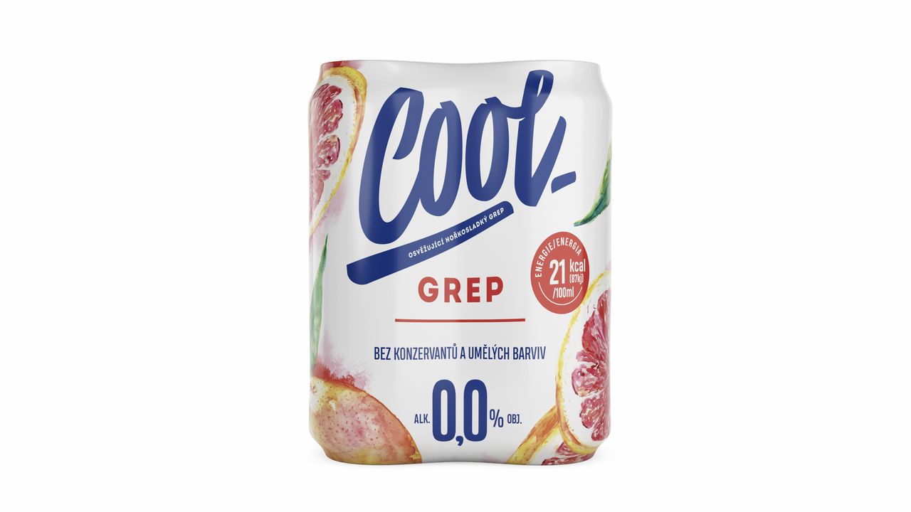 Cool Pivo nealkoholické grep 4 x 500 ml plech
