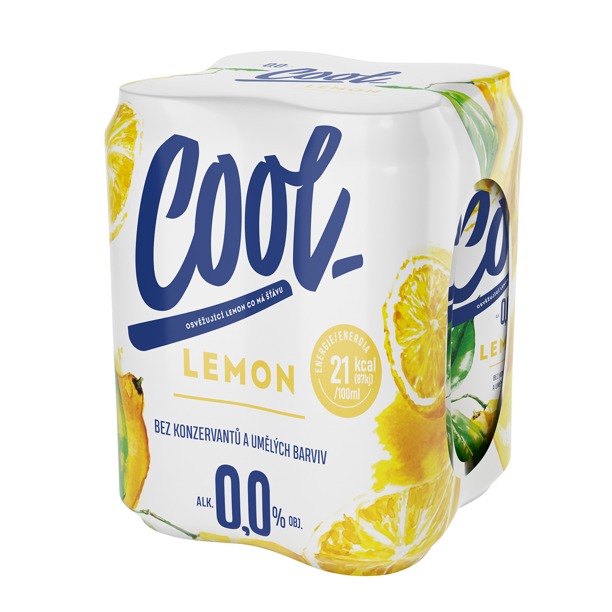 Cool Pivo nealkoholické Lemon 24 x 500 ml plech