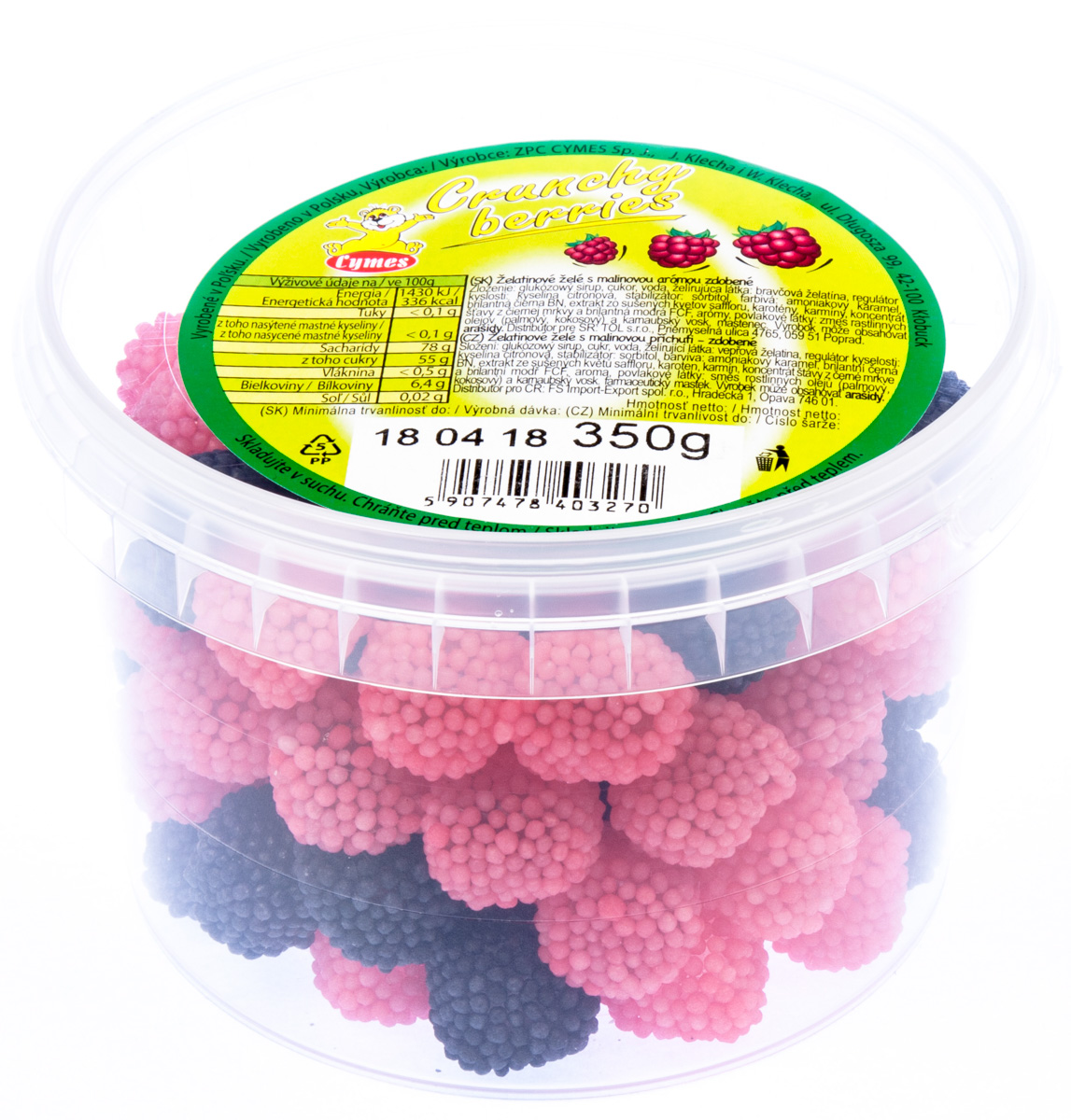 Želé s malinovou příchutí 350 g