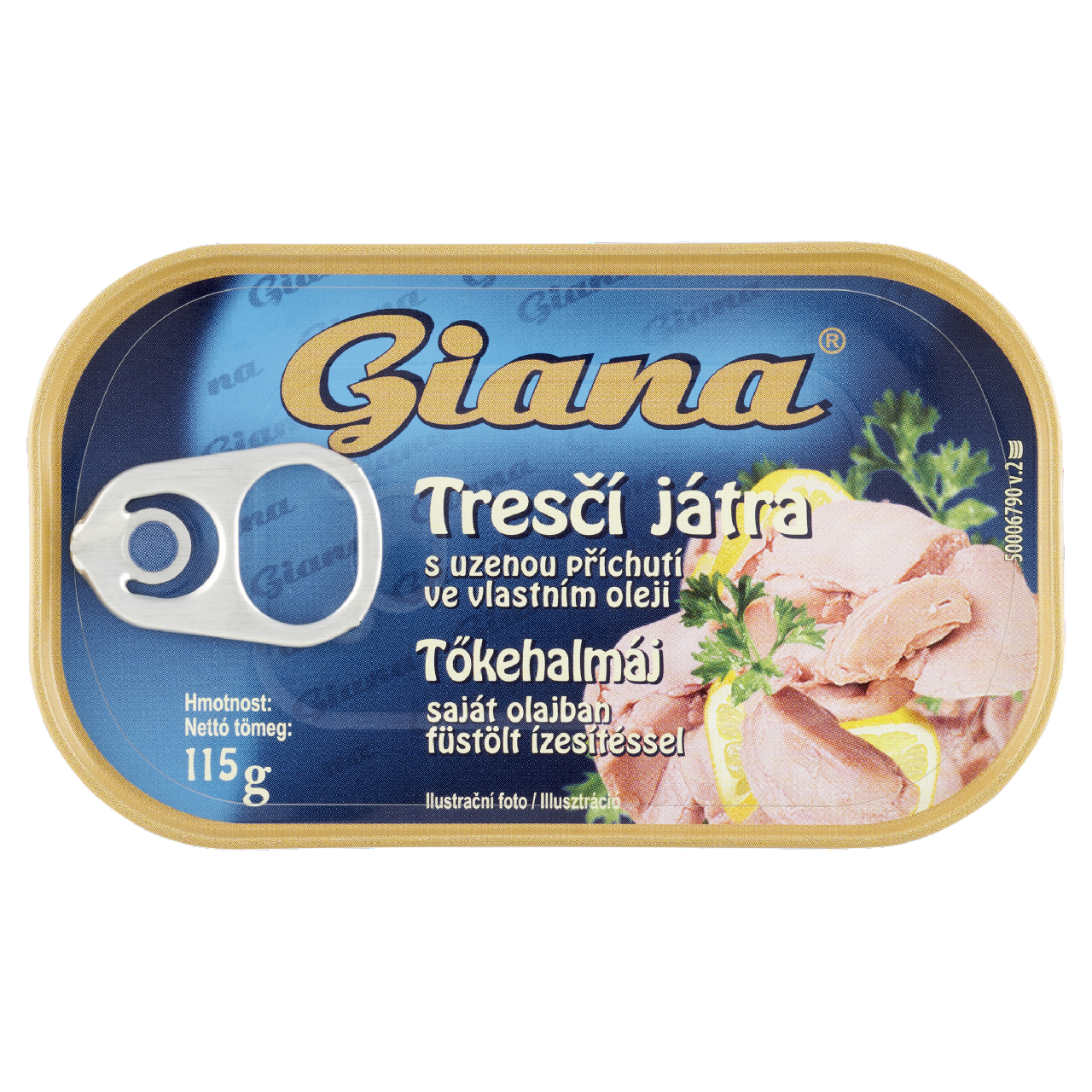 Giana Tresčí játra s uzenou příchutí 4 x 115g