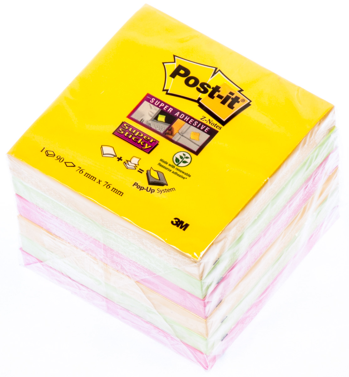 POST-IT Bloček SS Z Rio 76 x 76 mm 90 L 6 ks