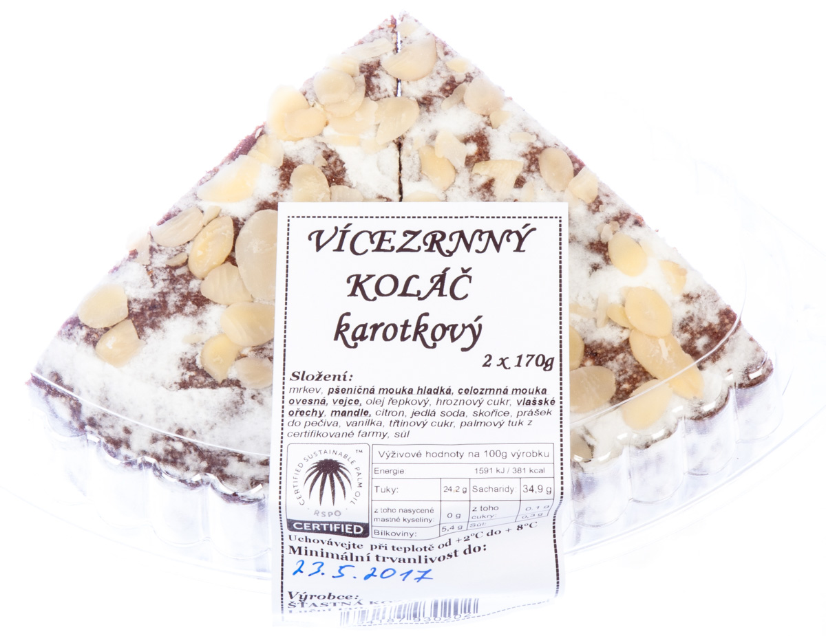 Koláč karotkový 2 x 170 g