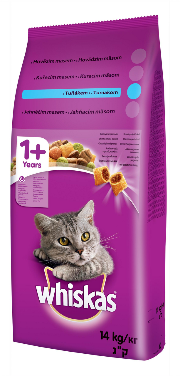 whiskas Dry tuňák granule pro kočky 14 kg