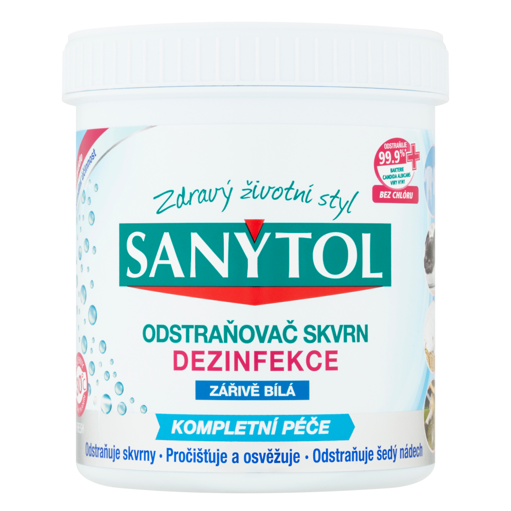 SANYTOL Odstraňovač skvrn dezinfekční bělící 450 g