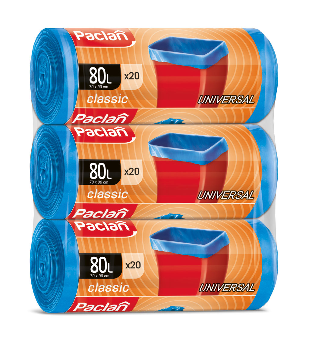 Paclan Standard Pytle na odpad 80 l 3 x 20 ks
