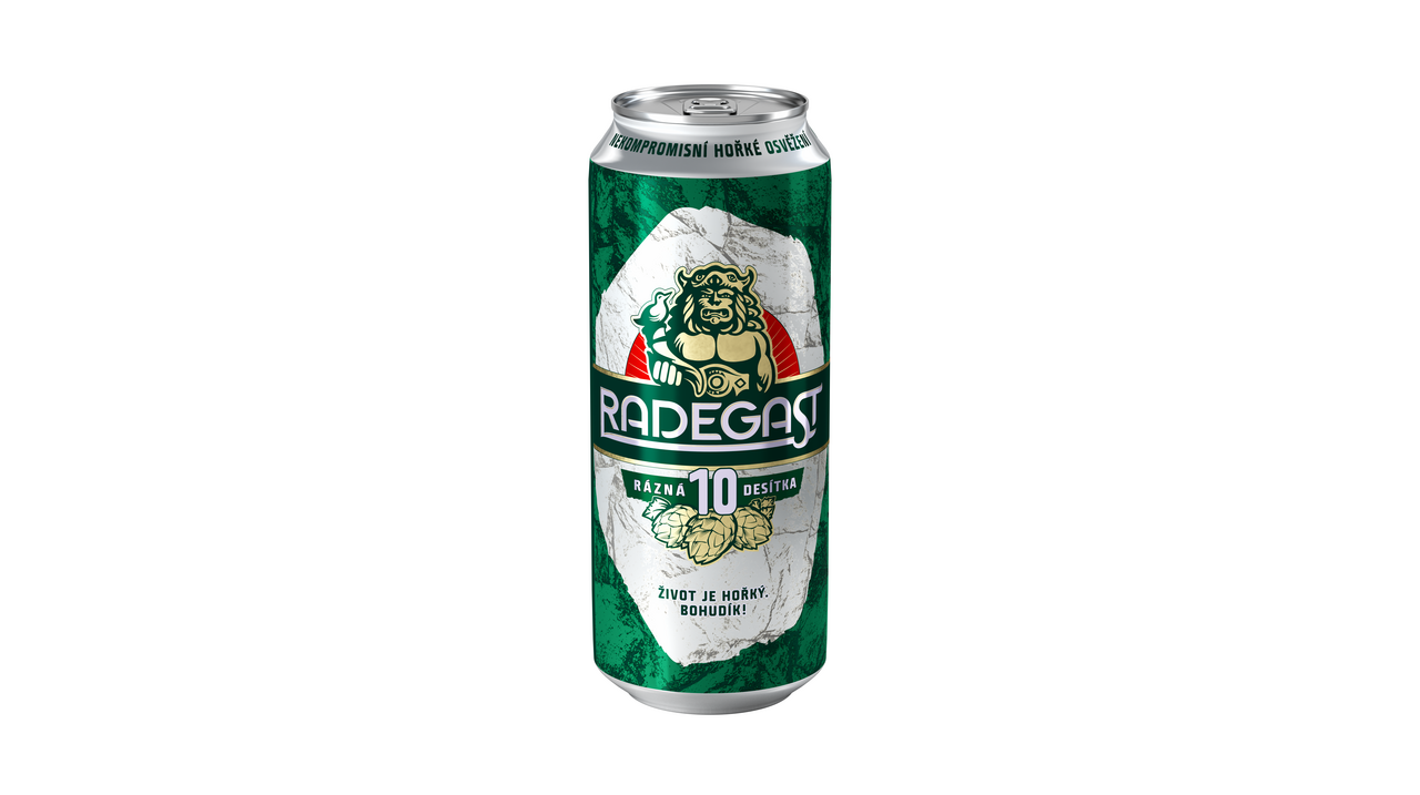 RADEGAST Rázná 10° pivo 24 x 500 ml plech