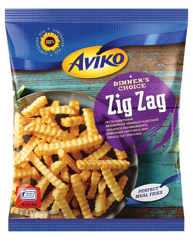 Aviko Zigzag Vlnky do trouby mraž. 12 x 750 g