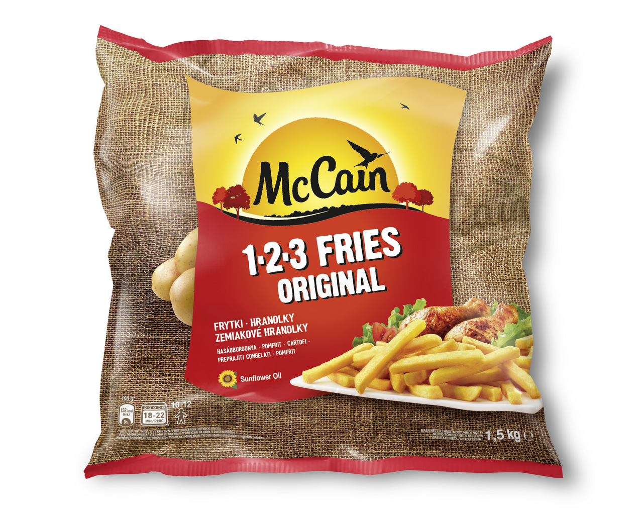 McCain 123 hranolky mraž. 1,5 kg