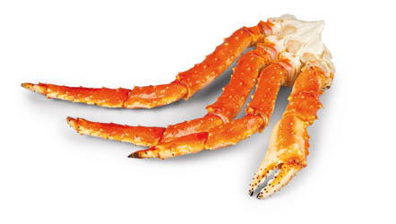 Krab kamčatský části vařený chlaz. váž. cca 1 kg