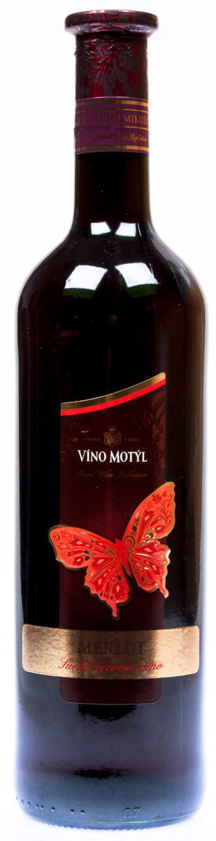 VÍNO MIKULOV Motýl Merlot 6 x 750 ml