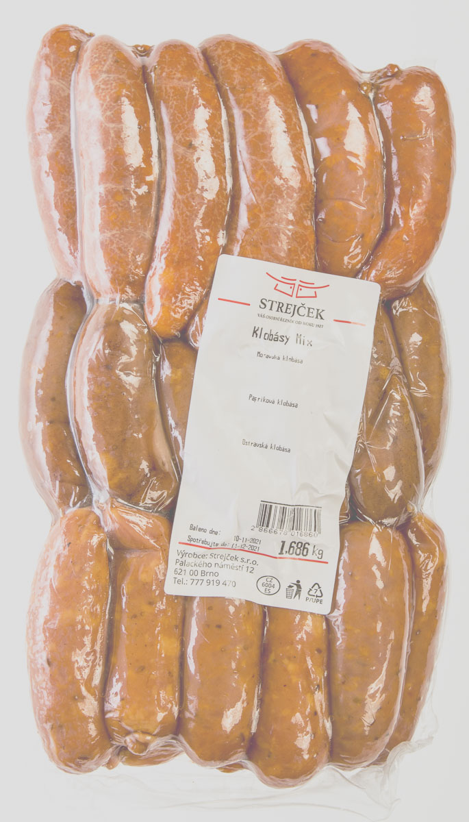 STREJČEK Klobásky mini mix chlaz. váž. cca 1,6 kg