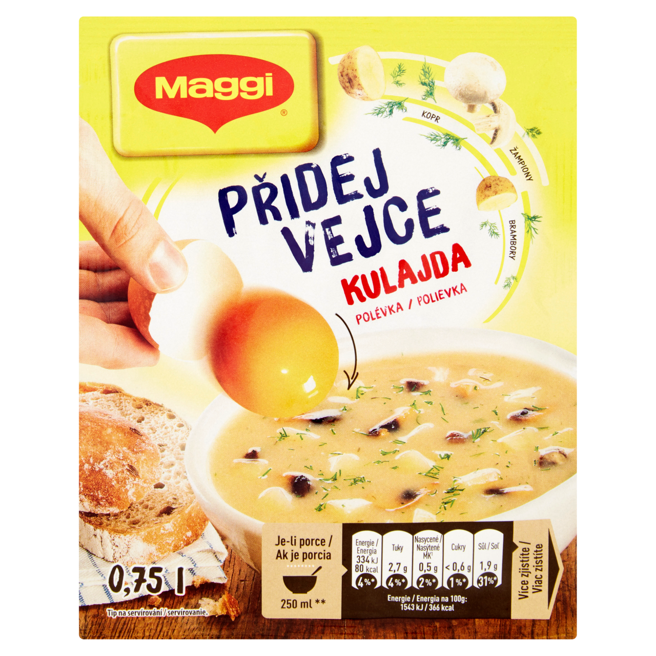Maggi Přidej vejce polévka kulajda 48 g