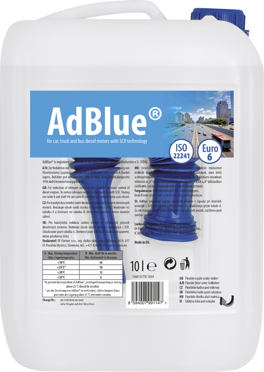 AdBlue 10L + nálevka 1 ks