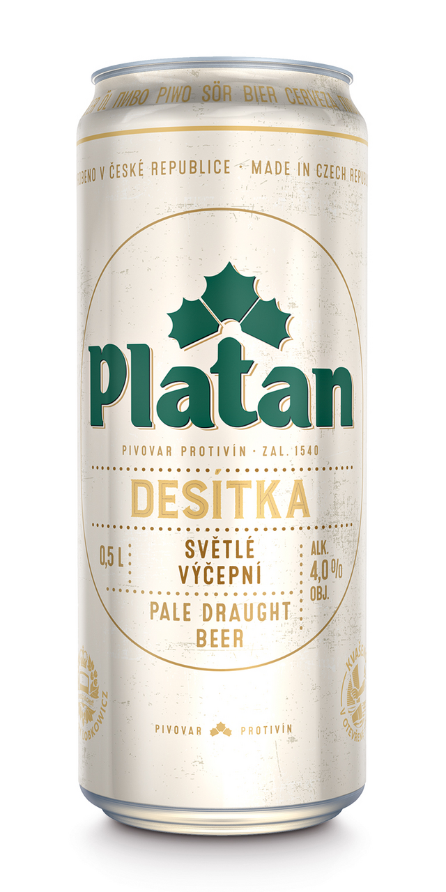Platan Pivo světlé výčepní 24 x 500 ml plech
