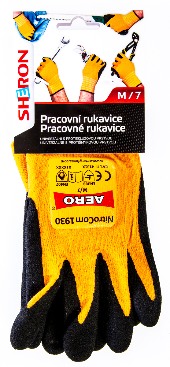 SHERON Rukavice pracovní vel. M/7 1 ks