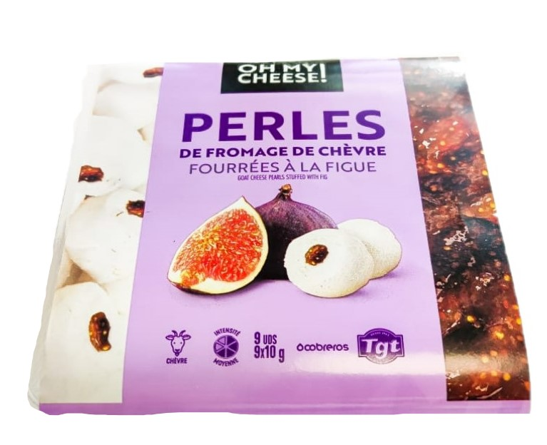 PERLAS Sýr kozí fíky chlaz. 9 x 10 g