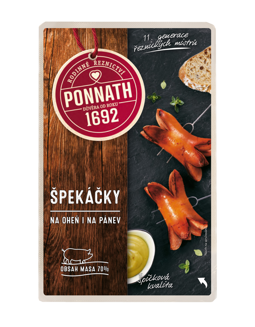 PONNATH Špekáčky chlaz. 300 g