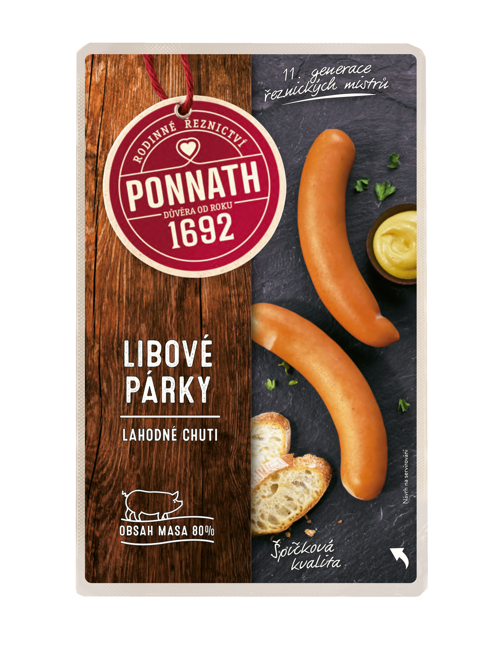 PONNATH Párky libové chlaz. 300 g