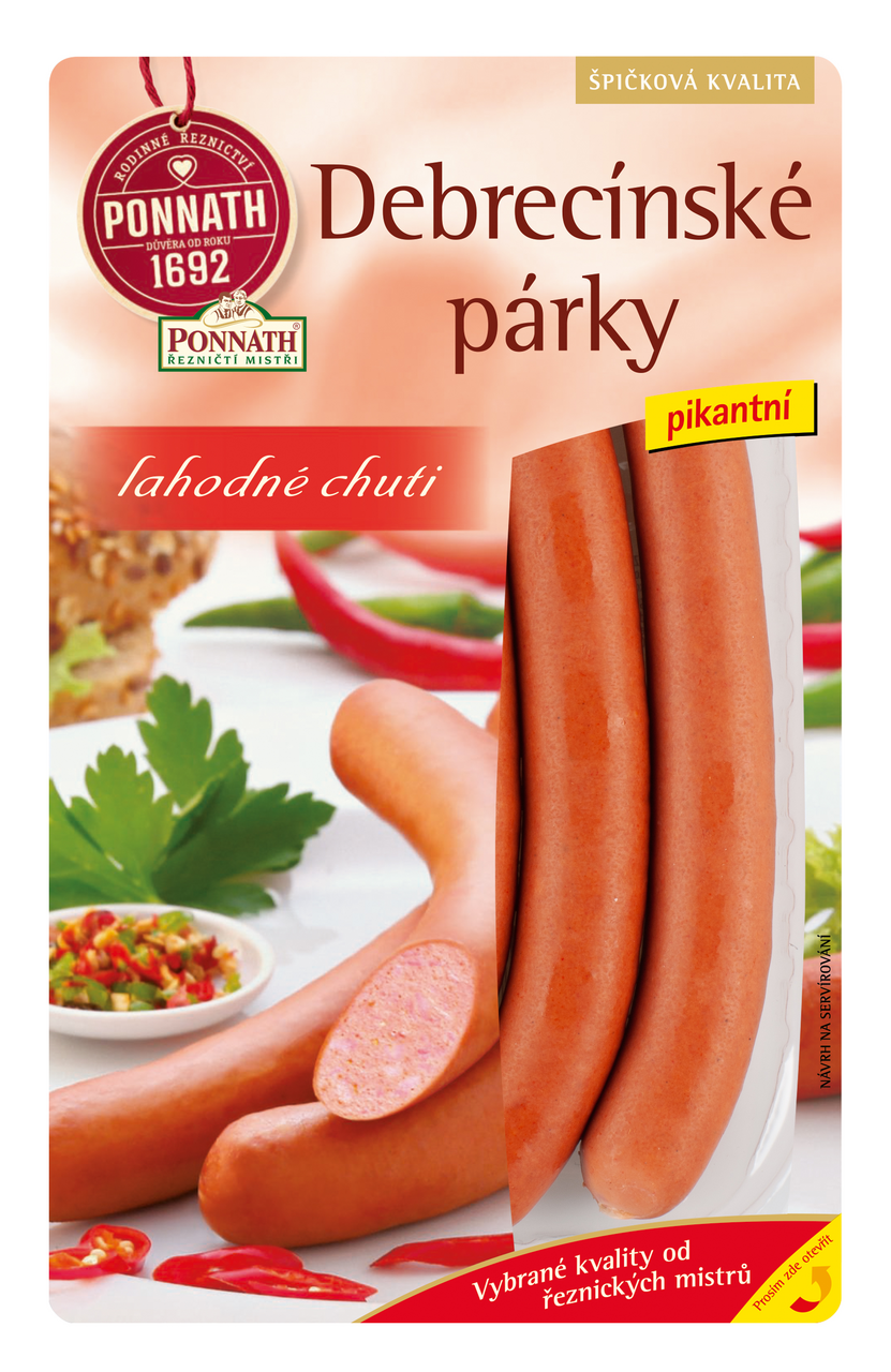 PONNATH Párky debrecínské chlaz. 200 g