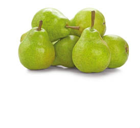 Hrušky zelené Williams 60+ SK čerstvé 4 kg karton