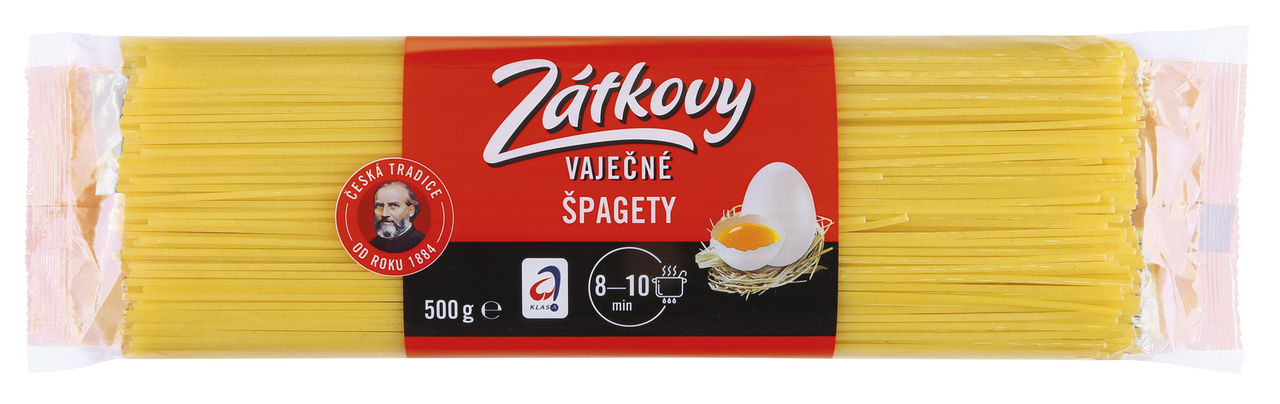 Zátkovy těstoviny Špagety vaječné 24 x 500 g