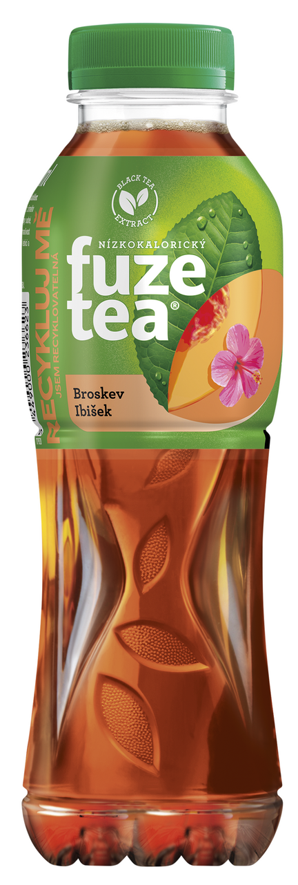 fuzetea Ledový čaj černý broskev & ibišek 12 x 500 ml