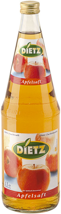 Dietz 100% šťáva jablko 6 x 1 l vratná láhev