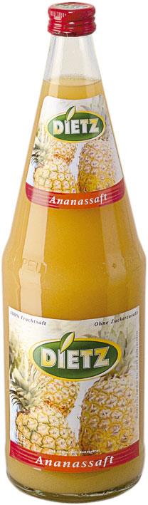 Dietz 100 % šťáva ananas 6 x 1 l vratná láhev