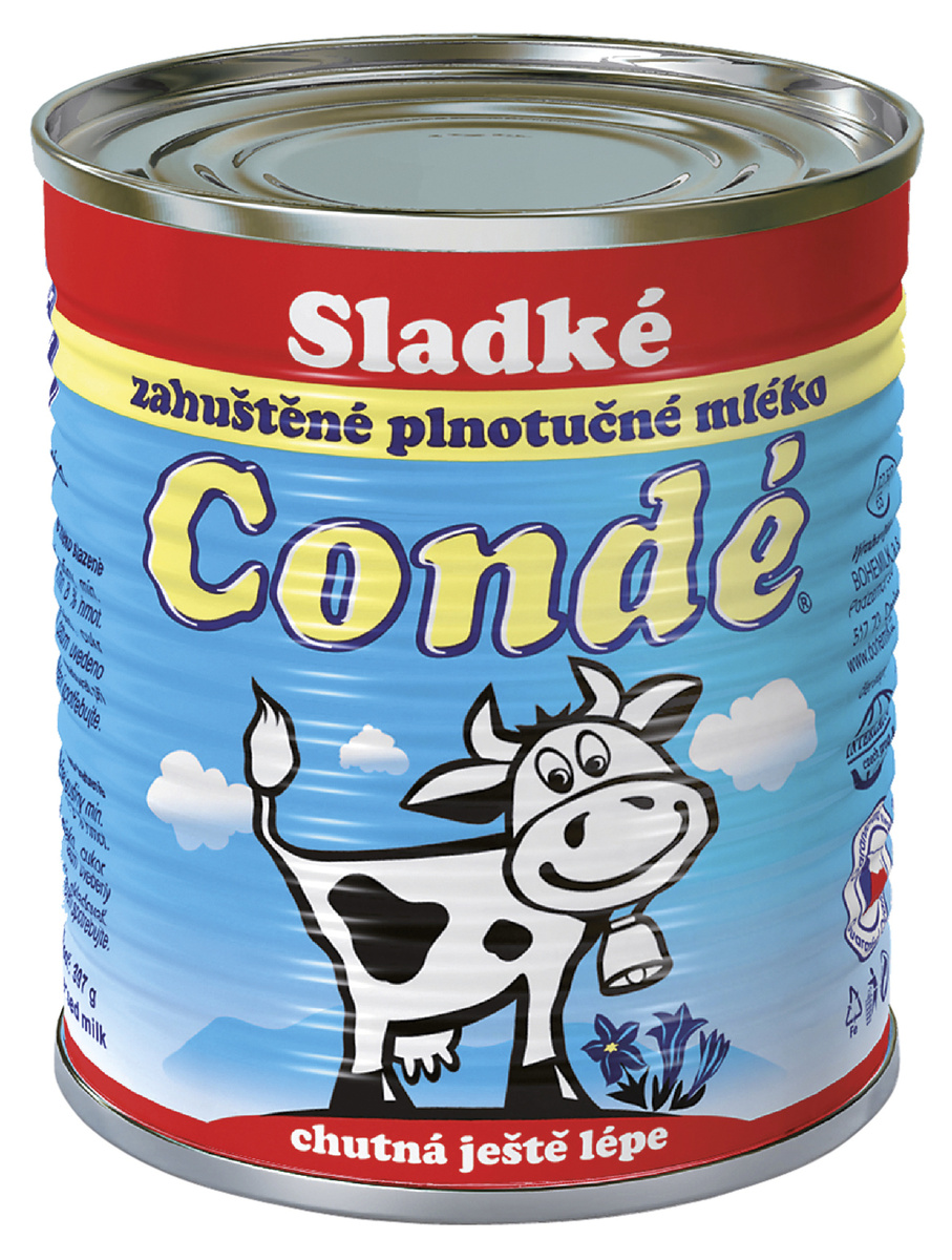  BOHEMILK Condé Mléko slazené chlaz. 6 x 400 g