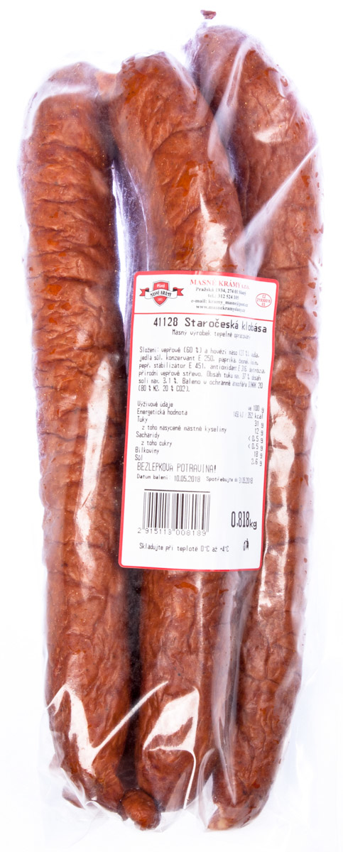 MASNÉ KRÁMY Staročeská klobása chlaz. váž. cca 800 g