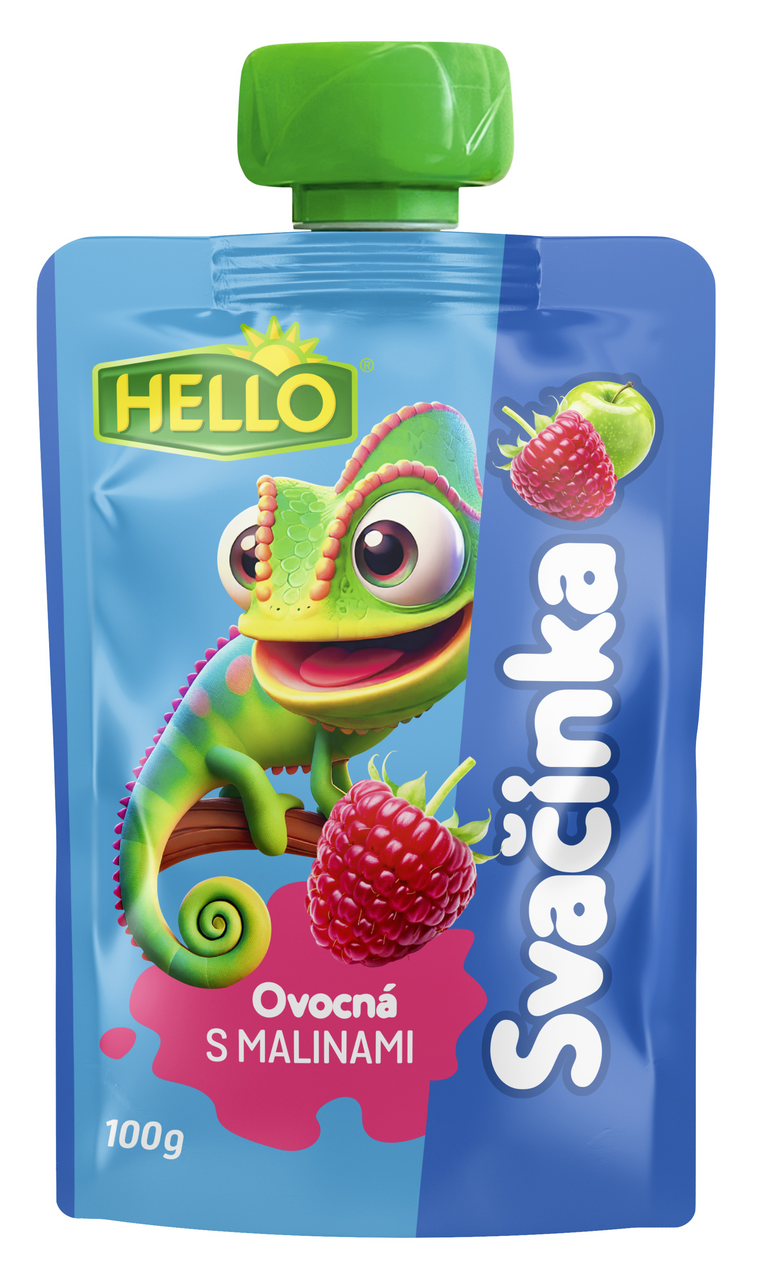 HELLO Ovocná kapsa malina 12 x 100 g